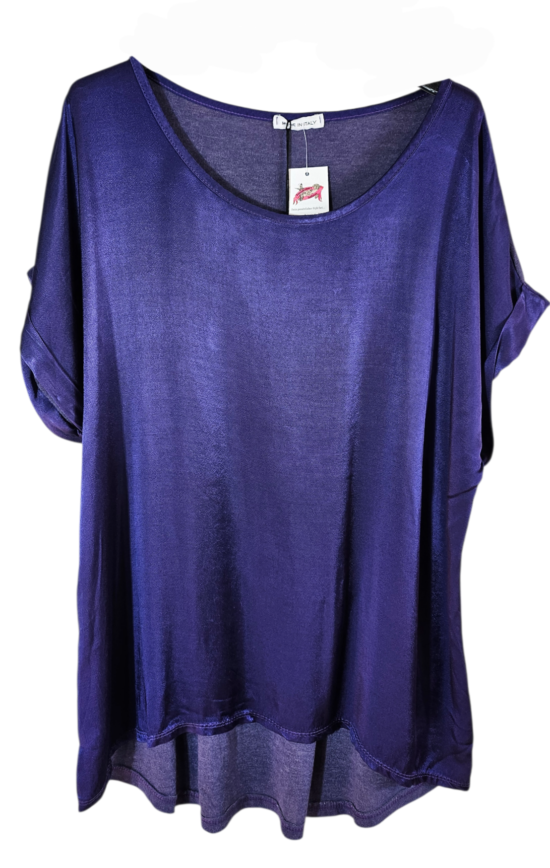 Tshirt violett "Two Faces", Gr. onesize 38 bis 42/44 von ISSIMA