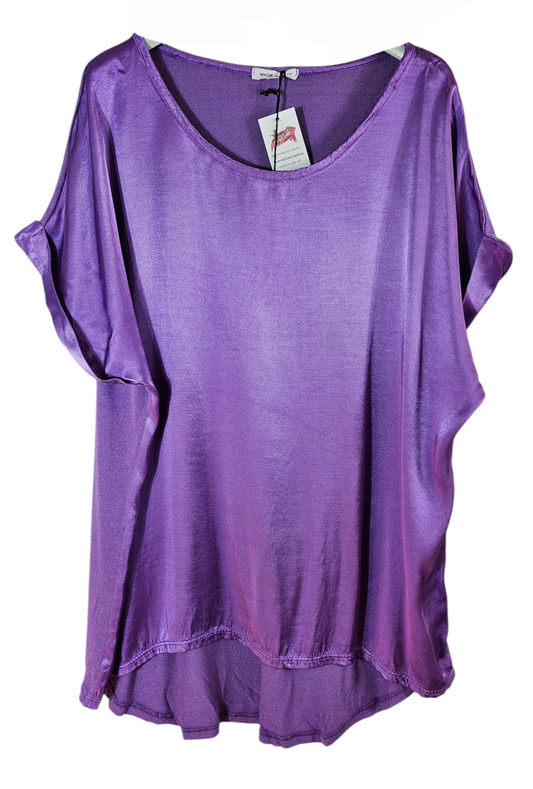 Tshirt flieder "Two Faces", Gr. onesize 38 bis 42/44 von ISSIMA