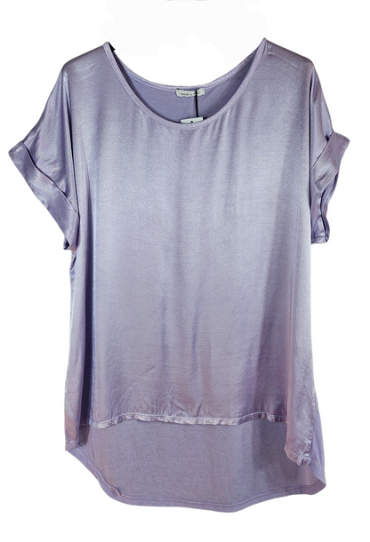 Tshirt lila "Two Faces", Gr. onesize 38 bis 42/44 von ISSIMA