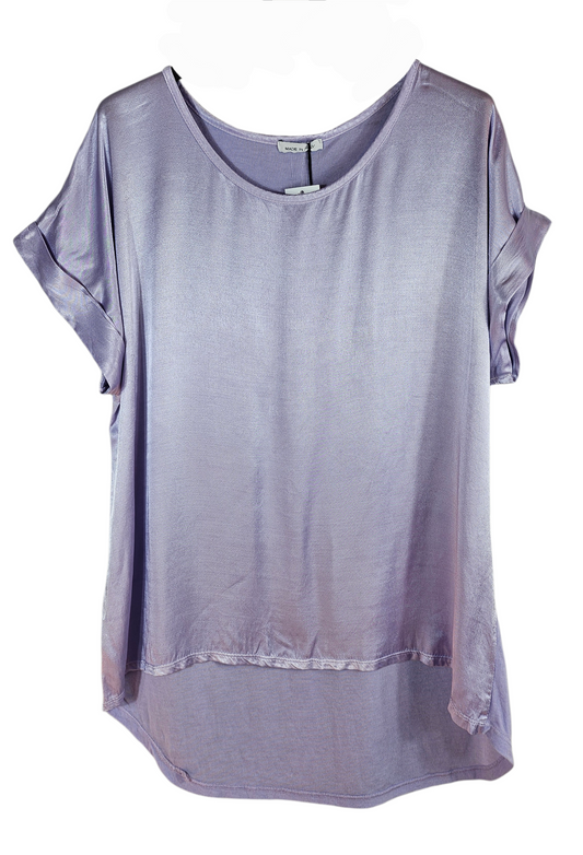 Tshirt lila "Two Faces", Gr. onesize 38 bis 42/44 von ISSIMA