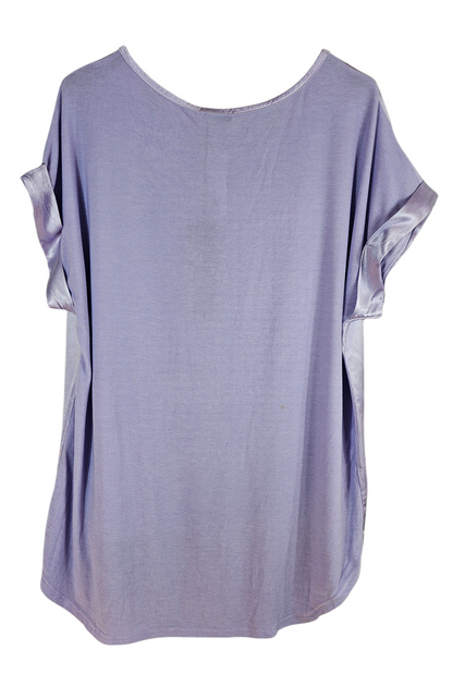 Tshirt lila "Two Faces", Gr. onesize 38 bis 42/44 von ISSIMA