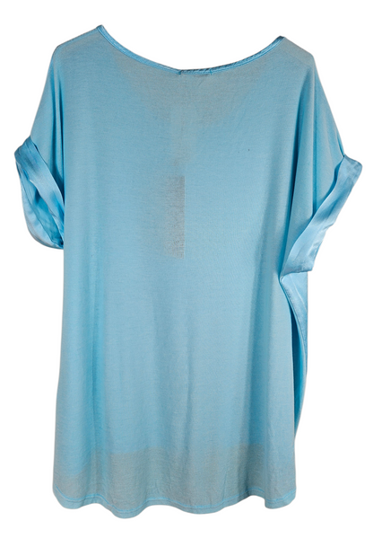 Tshirt türkis "Two Faces", Gr. onesize 38 bis 42/44 von ISSIMA