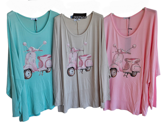 Sweatshirt "Vespa", Grösse onesize 42 bis 44/46 von ISSIMA