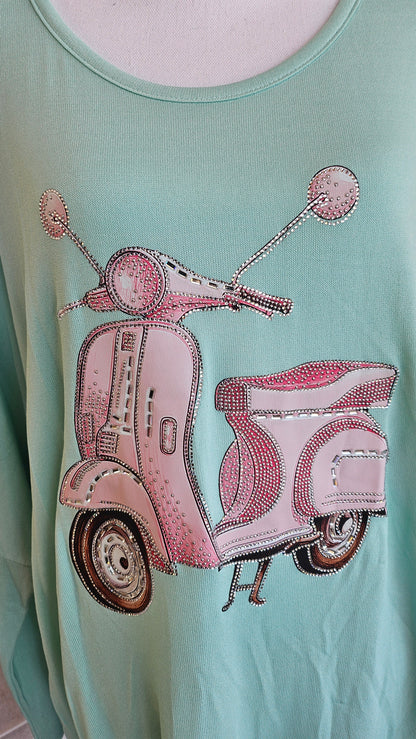 Sweatshirt "Vespa", Grösse onesize 42 bis 44/46 von ISSIMA