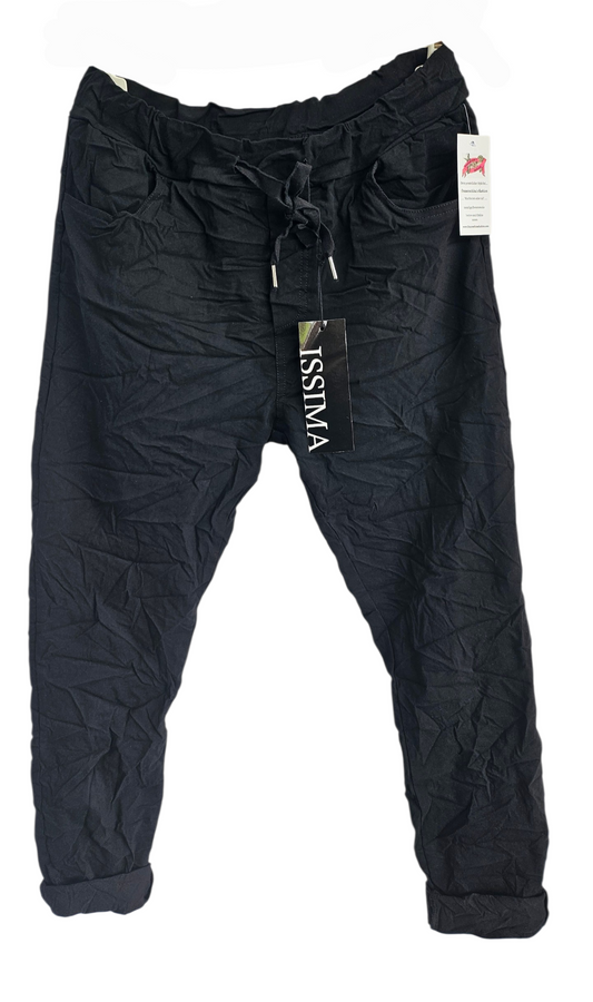 Stretchhose matt, schwarz, onesize 38 bis 42/44 von ISSIMA