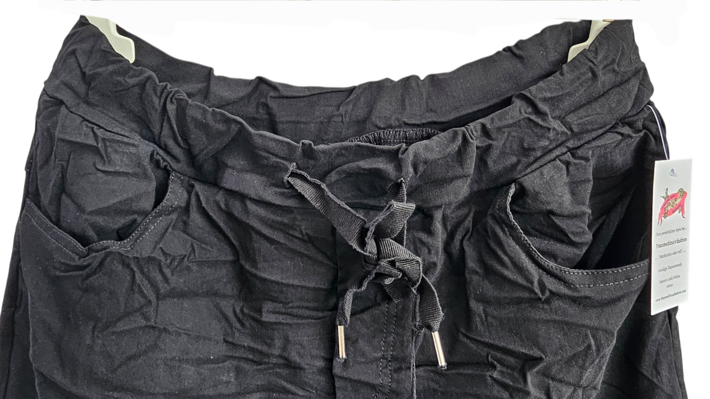 Stretchhose matt, schwarz, onesize 38 bis 42/44 von ISSIMA