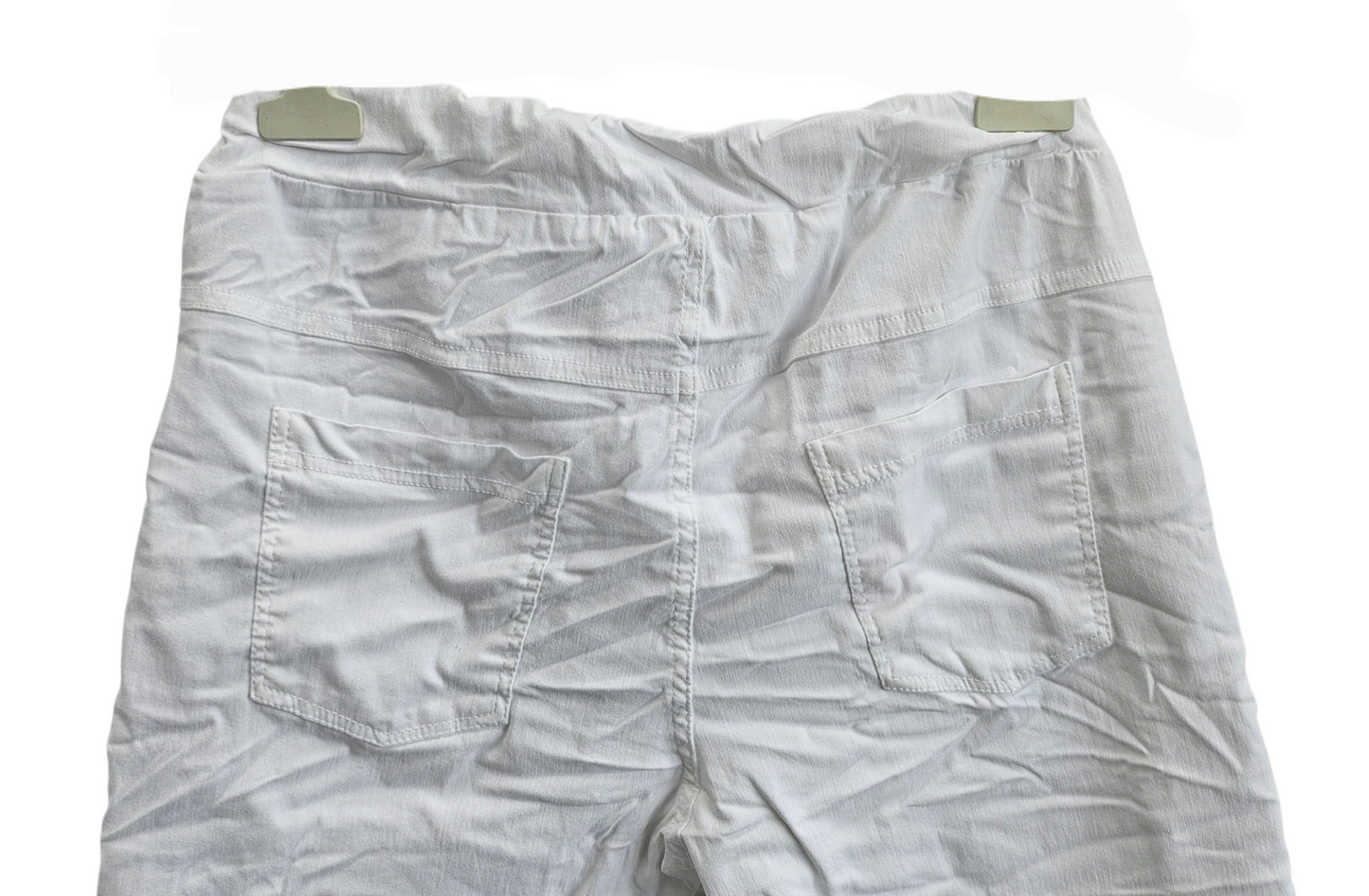 Stretchhose matt, weiss, onsize 38 bis 42/44 von ISSIMA