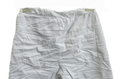 Stretchhose matt, weiss, onsize 38 bis 42/44 von ISSIMA