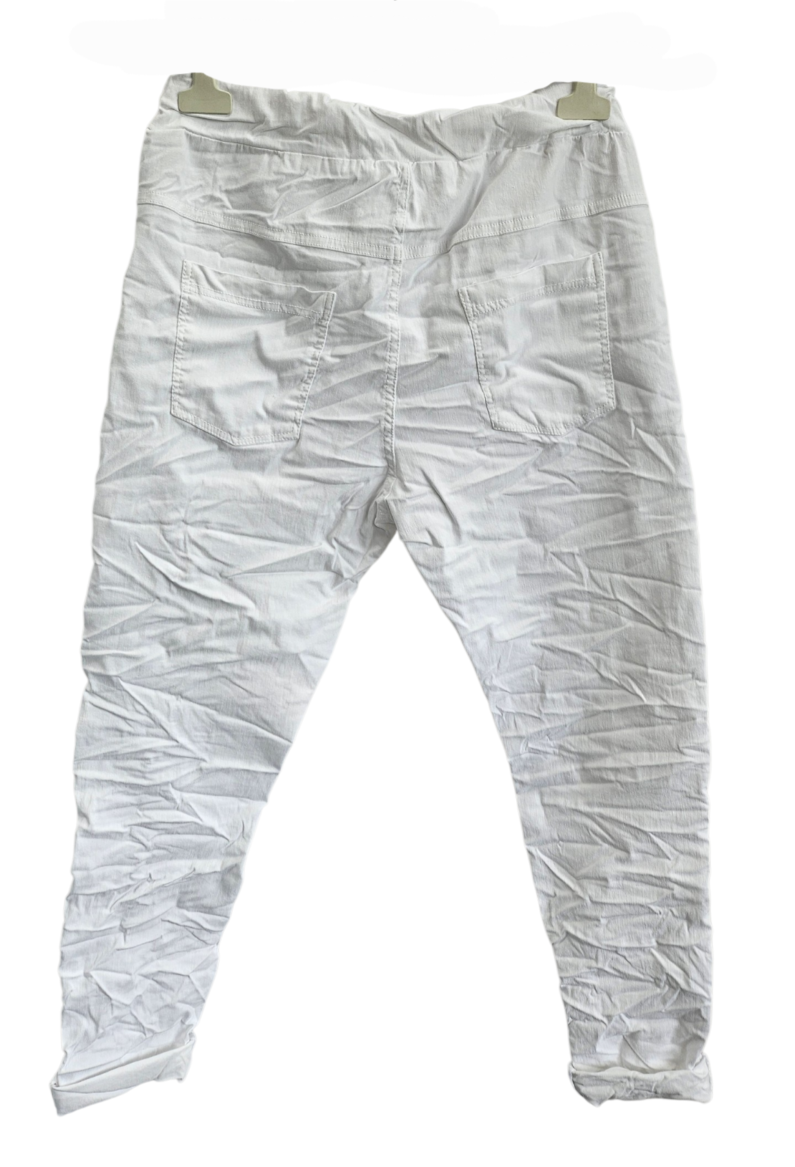 Stretchhose matt, weiss, onsize 38 bis 42/44 von ISSIMA