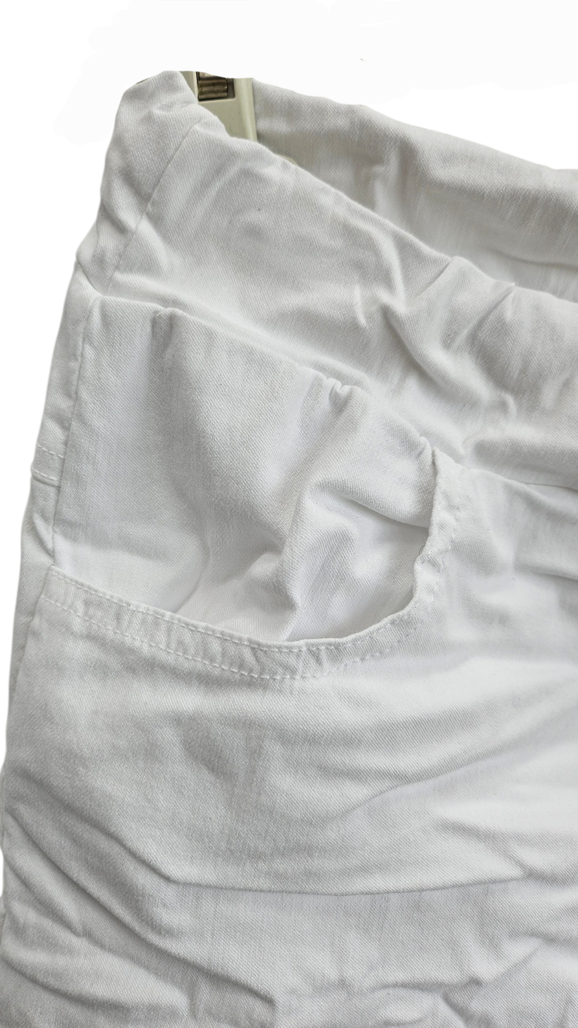 Stretchhose matt, weiss, onsize 38 bis 42/44 von ISSIMA
