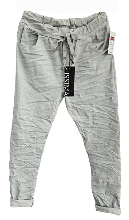 Stretchhose matt, hellgrau, onesize 38 bis 42/44 von ISSIMA