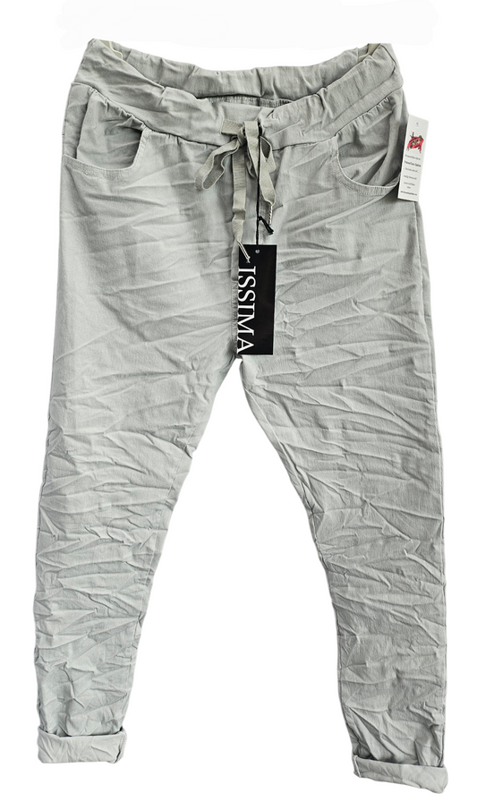 Stretchhose matt, hellgrau, onesize 38 bis 42/44 von ISSIMA