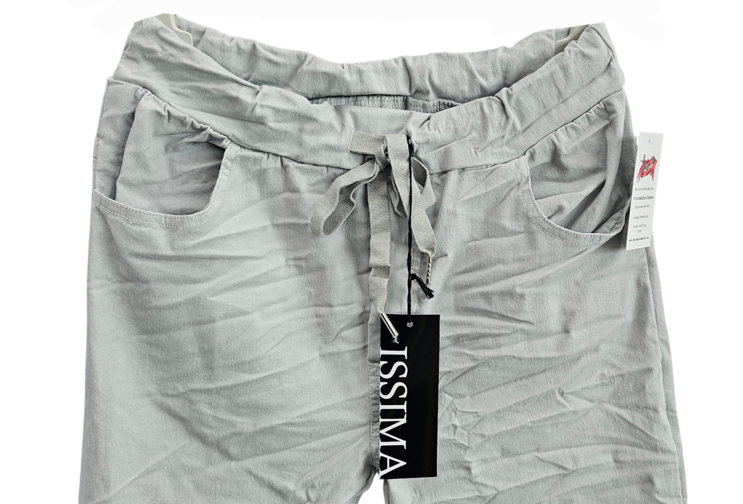 Stretchhose matt, hellgrau, onesize 38 bis 42/44 von ISSIMA