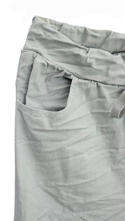 Stretchhose matt, hellgrau, onesize 38 bis 42/44 von ISSIMA