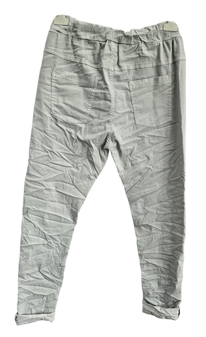Stretchhose matt, hellgrau, onesize 38 bis 42/44 von ISSIMA