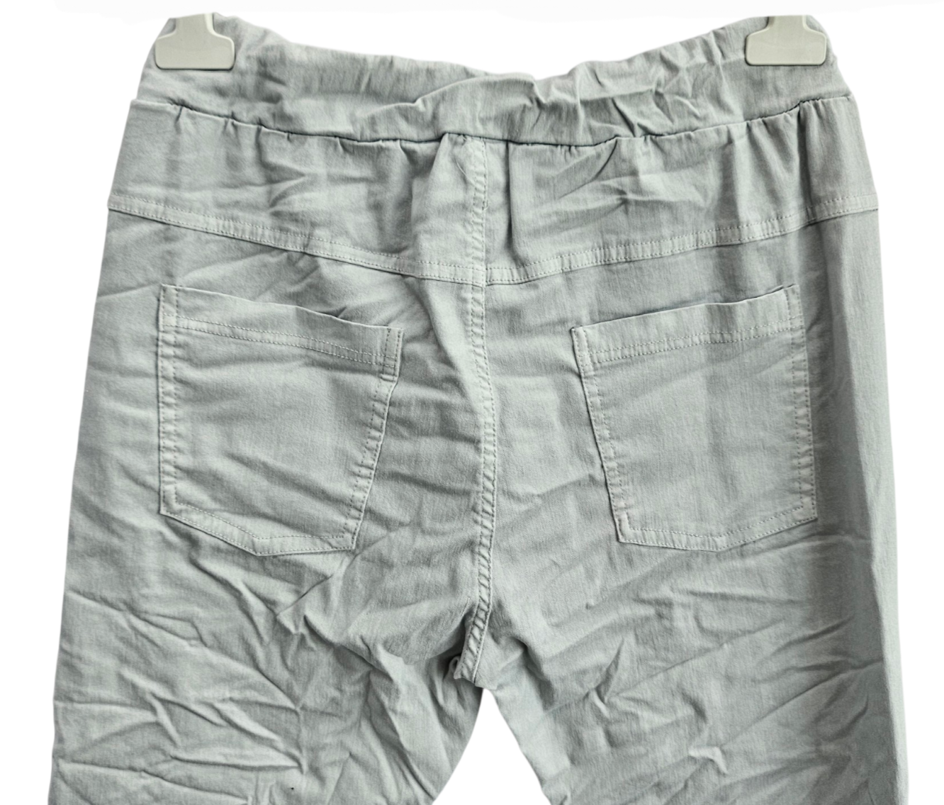 Stretchhose matt, hellgrau, onesize 38 bis 42/44 von ISSIMA