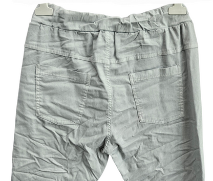 Stretchhose matt, hellgrau, onesize 38 bis 42/44 von ISSIMA