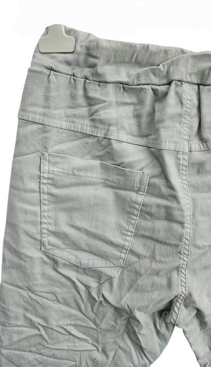 Stretchhose matt, hellgrau, onesize 38 bis 42/44 von ISSIMA