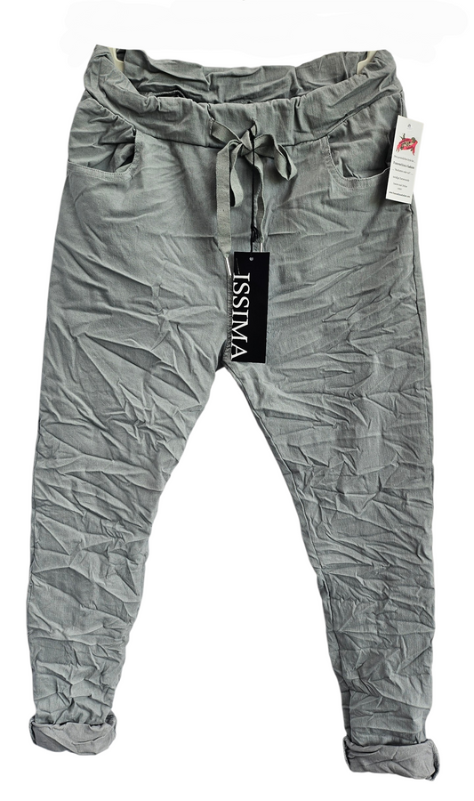 Stretchhose matt, grau, onesize 38 bis 42/44 von ISSIMA