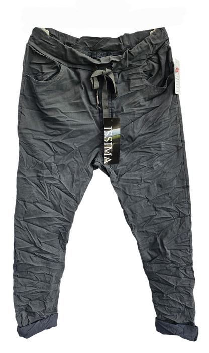Stretchhose matt, anthrazit, onesize 38 bis 42/44 von ISSIMA