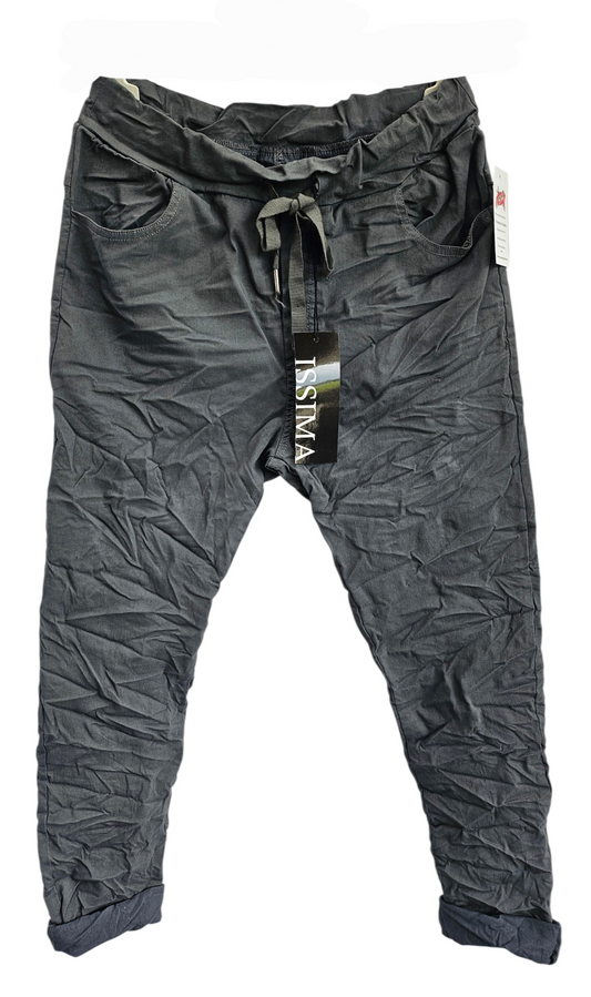 Stretchhose matt, anthrazit, onesize 38 bis 42/44 von ISSIMA