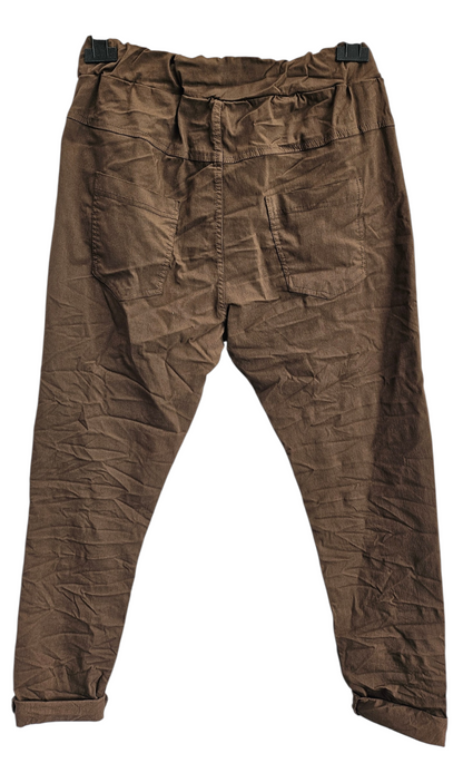 Stretchhose matt, schokolade, onesize 38 bis 42/44 von ISSIMA
