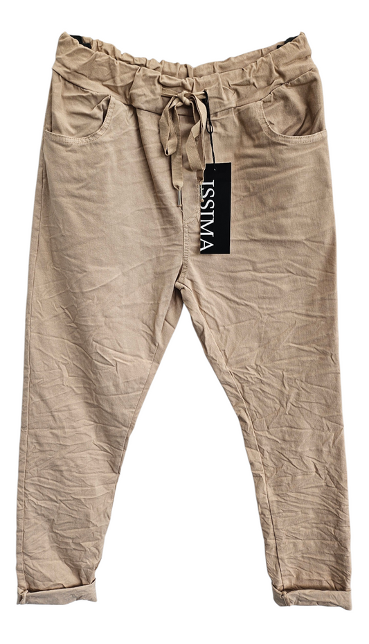 Stretchhose matt, safari, onesize 38 bis 42/44 von ISSIMA