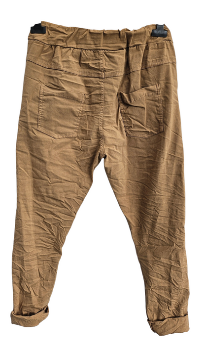 Stretchhose matt, cammel, onesize 38 bis 42/44 von ISSIMA