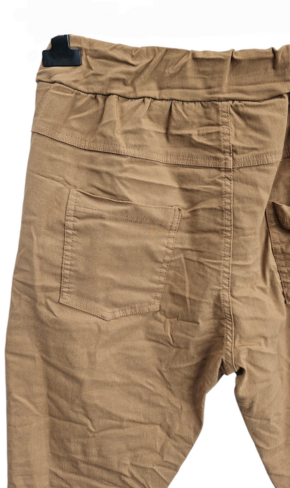 Stretchhose matt, cammel, onesize 38 bis 42/44 von ISSIMA