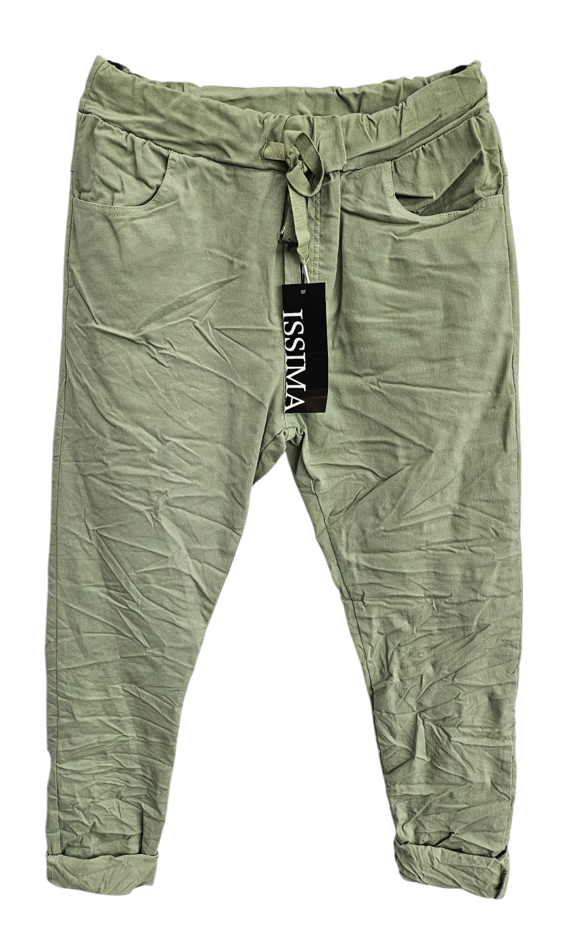 Stretchhose matt, militärgrün, onesize 38 bis 42/44 von ISSIMA