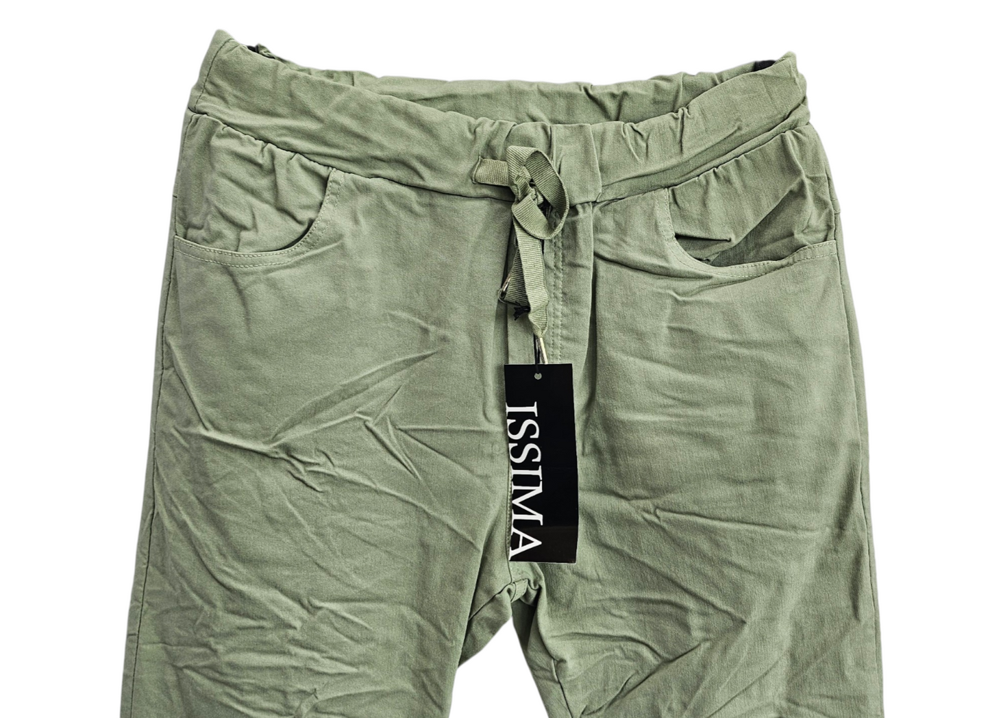 Stretchhose matt, militärgrün, onesize 38 bis 42/44 von ISSIMA
