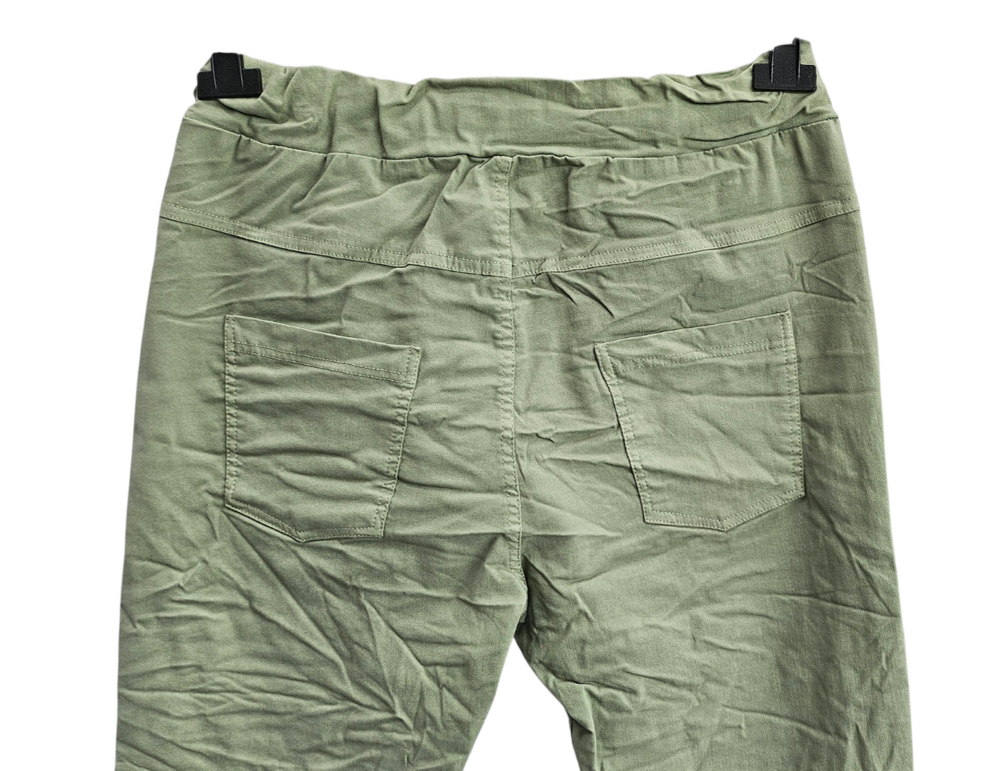 Stretchhose matt, militärgrün, onesize 38 bis 42/44 von ISSIMA