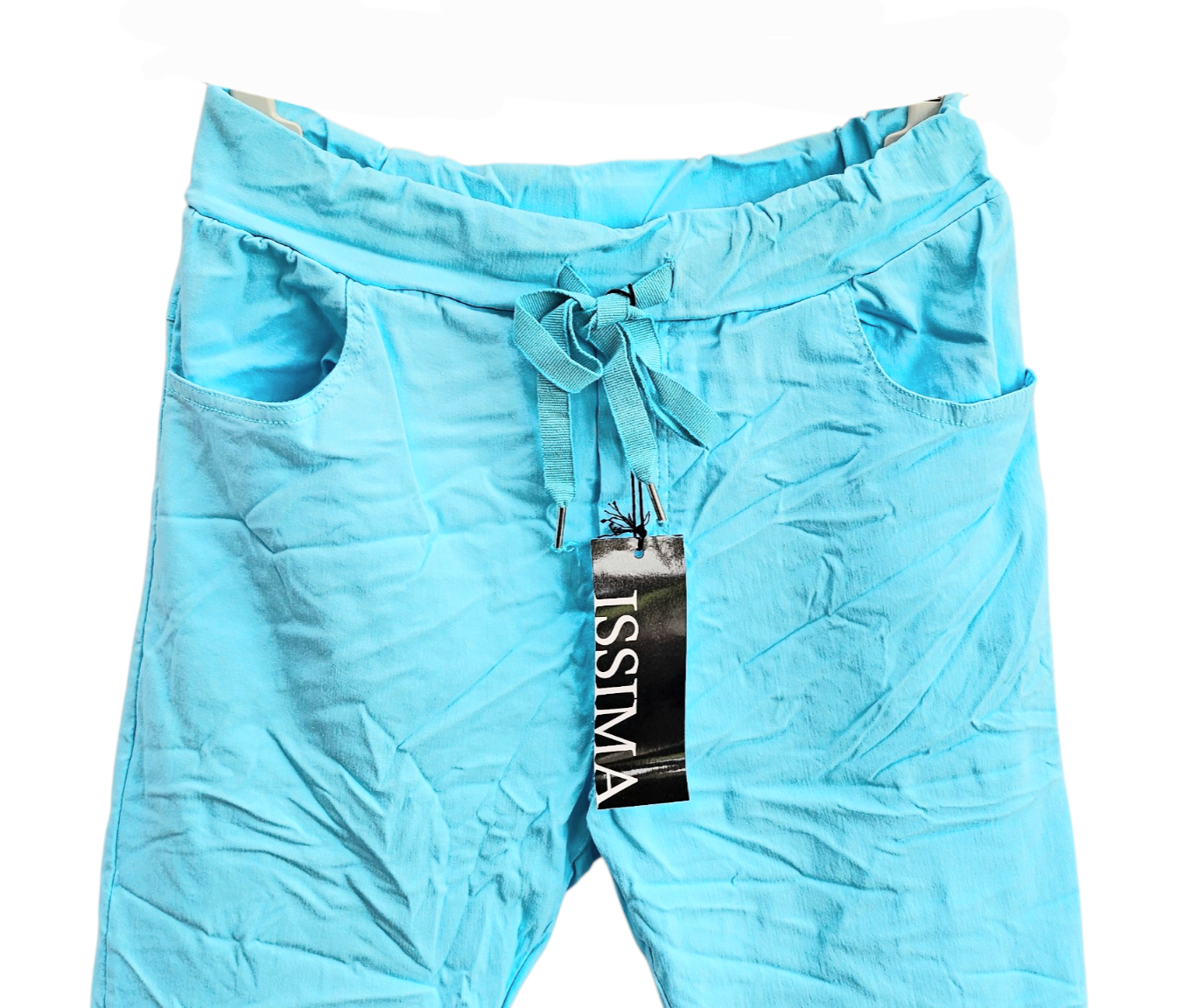 Stretchhose matt, türkis, onesize 38 bis 42/44 von ISSIMA