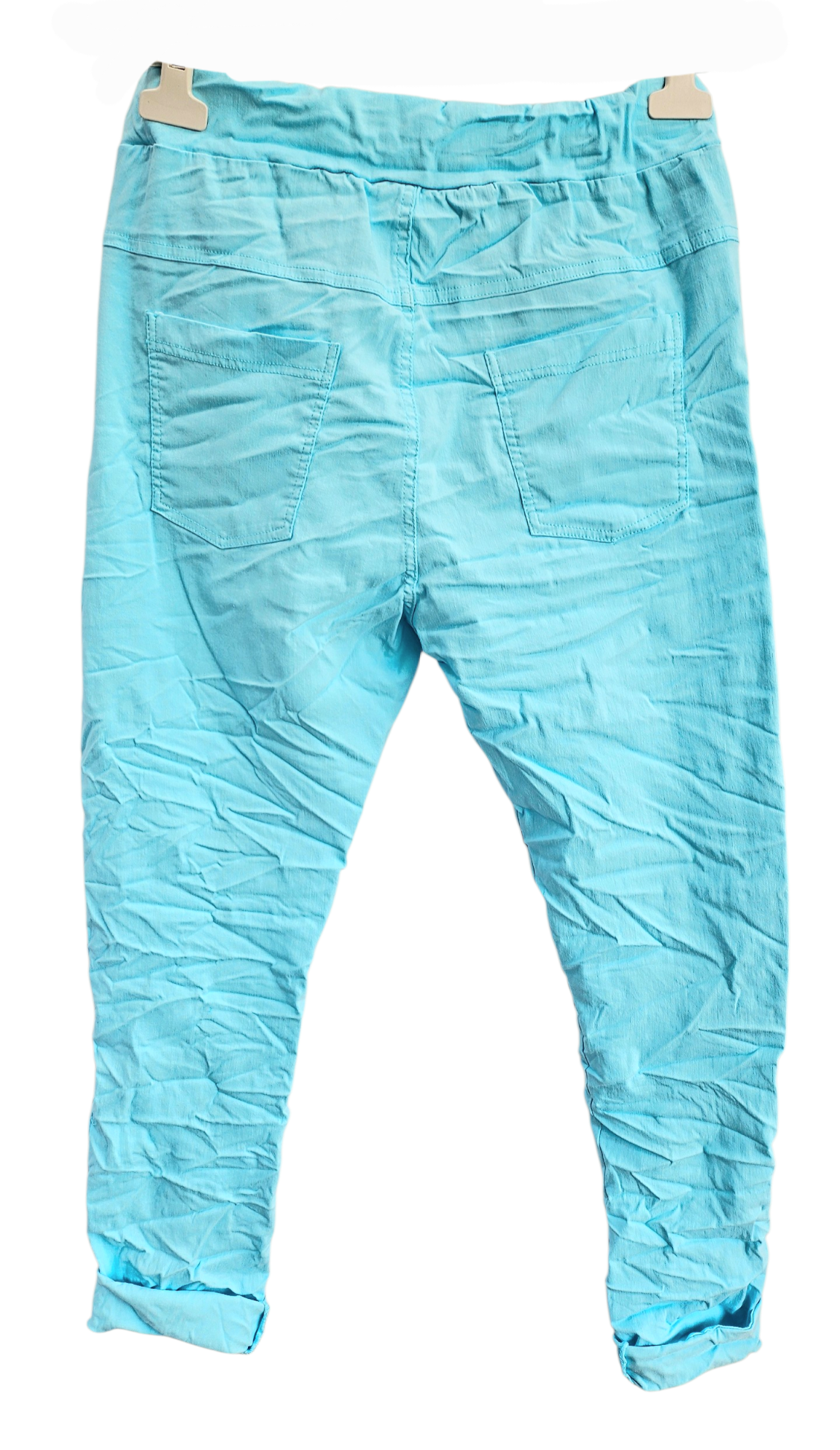 Stretchhose matt, türkis, onesize 38 bis 42/44 von ISSIMA