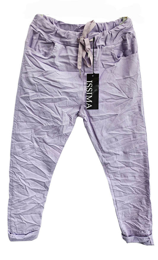 Stretchhose matt, lila, onesize 38 bis 42/44 von ISSIMA