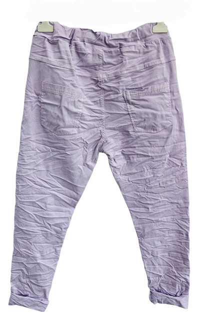 Stretchhose matt, lila, onesize 38 bis 42/44 von ISSIMA