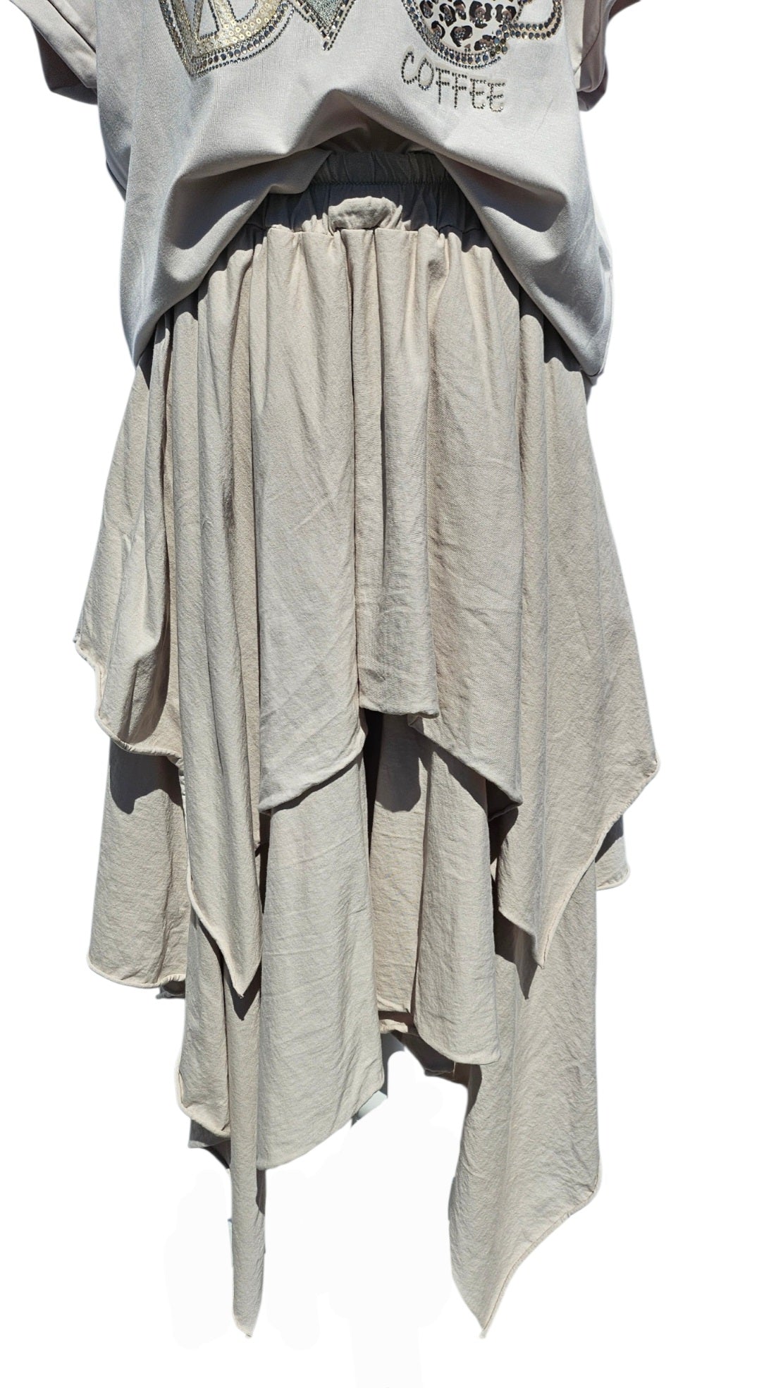Jupe/Rock, beige, Grösse onesize 38 bis 42/44 von ISSIMA
