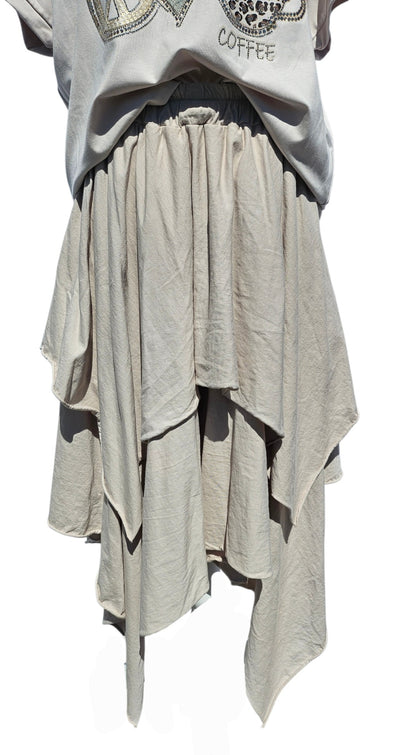 Jupe/Rock, beige, Grösse onesize 38 bis 42/44 von ISSIMA