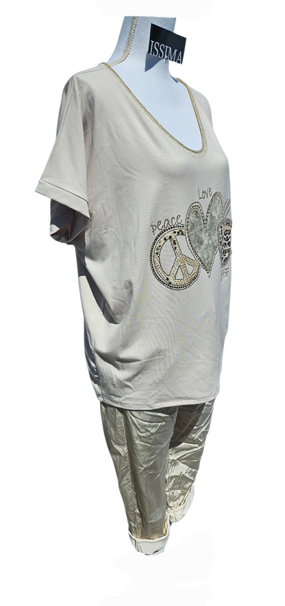 Tshirt "Coffee", Gr. onesize 38 bis 42 (knapp 44) von ISSIMA