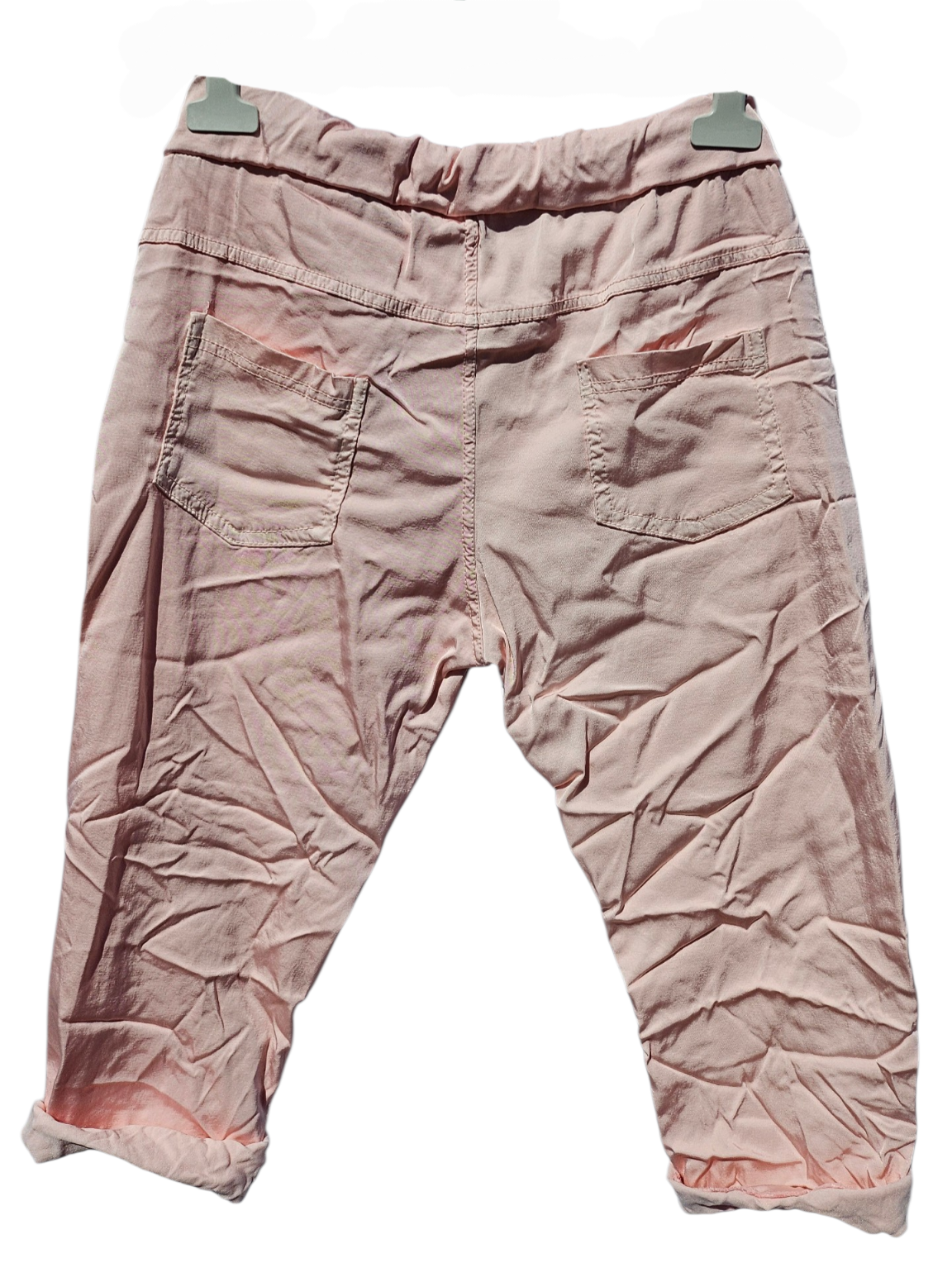 3/4 Shiny-Stretchhose, rosa, Grösse onesize 38 bis 42 (knappe 44) von ISSIMA