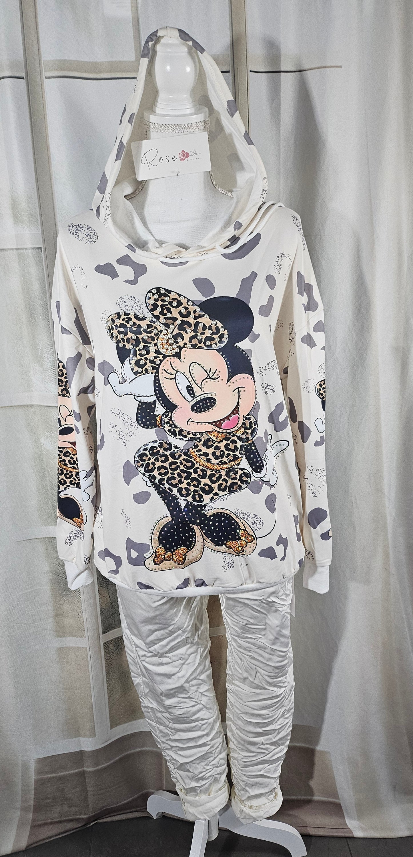 Kapuzenshirt "Minnie", Grösse onesize bis 42/44 von ROSE