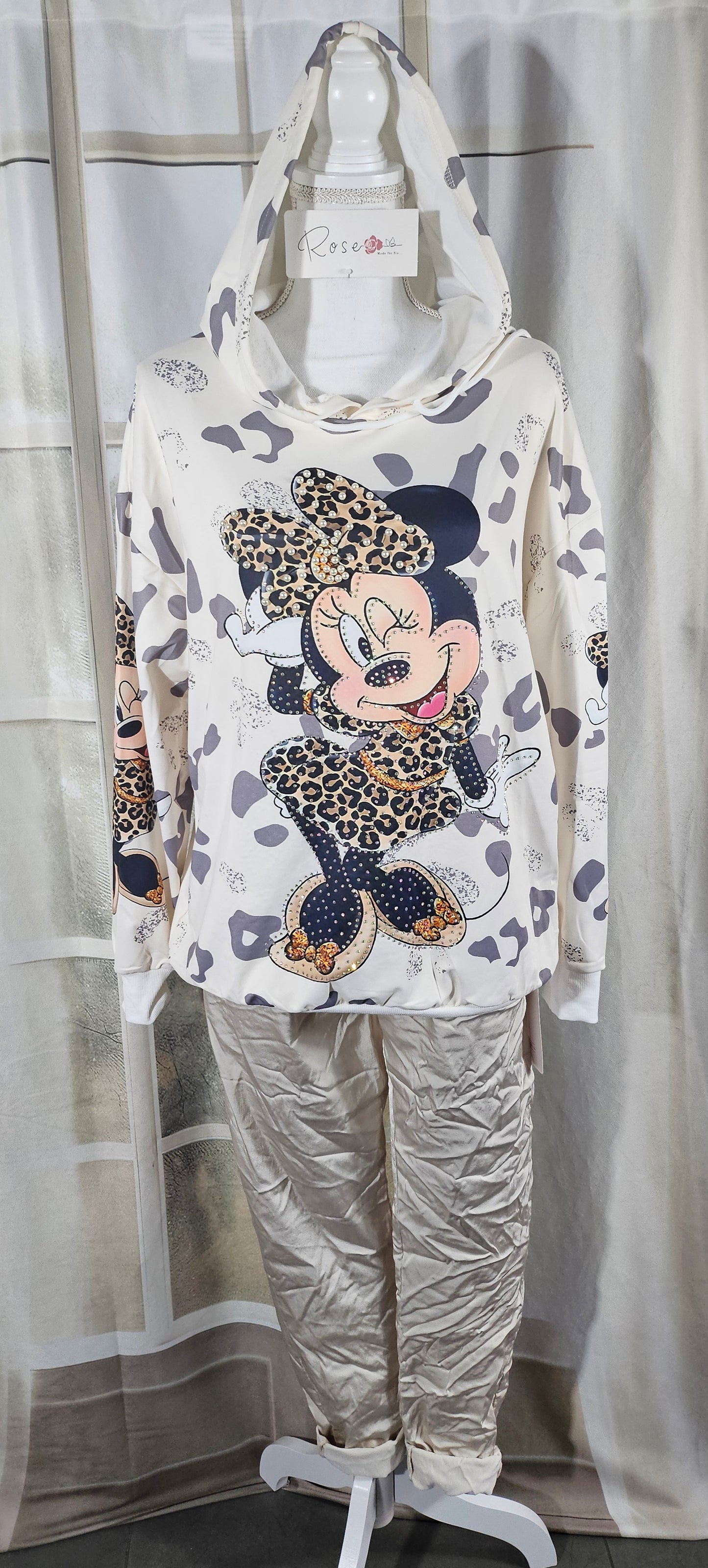 Kapuzenshirt "Minnie", Grösse onesize bis 42/44 von ROSE