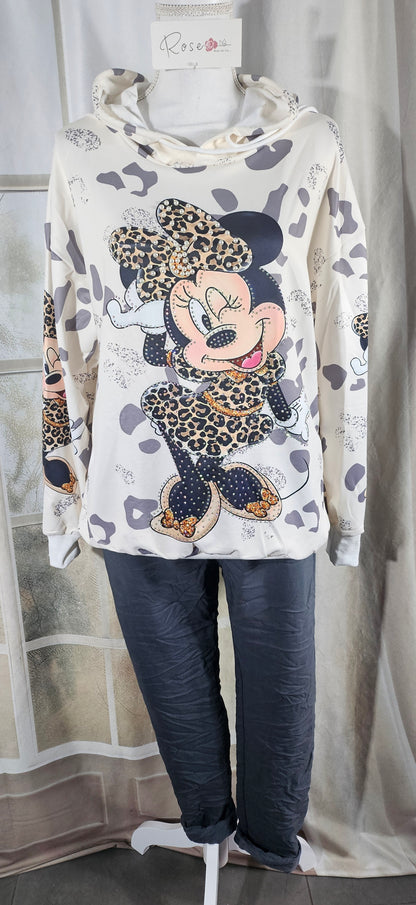 Kapuzenshirt "Minnie", Grösse onesize bis 42/44 von ROSE