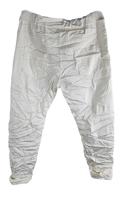 Shiny-Stretchhose, wollweiss, Grösse onesize 38 bis 42/44 von ISSIMA