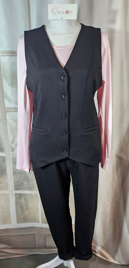 Weste/Gilet schwarz, Grösse S/M & M/L von ROSE