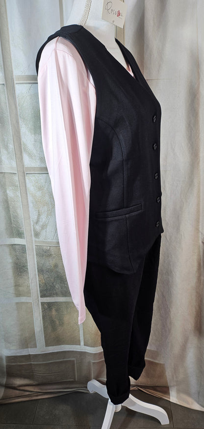 Weste/Gilet schwarz, Grösse S/M & M/L von ROSE