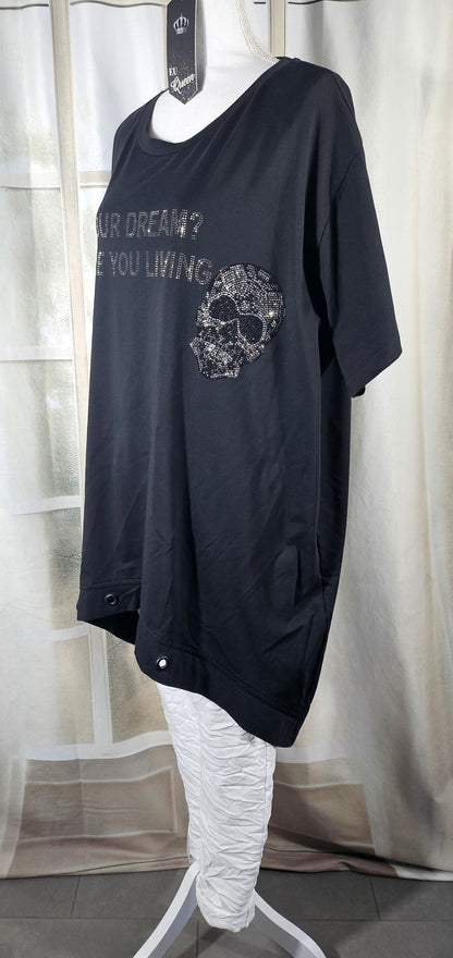 Tshirt "Dream" schwarz, Grösse L & XL (oversize geschnitten) von EU-QUEEN