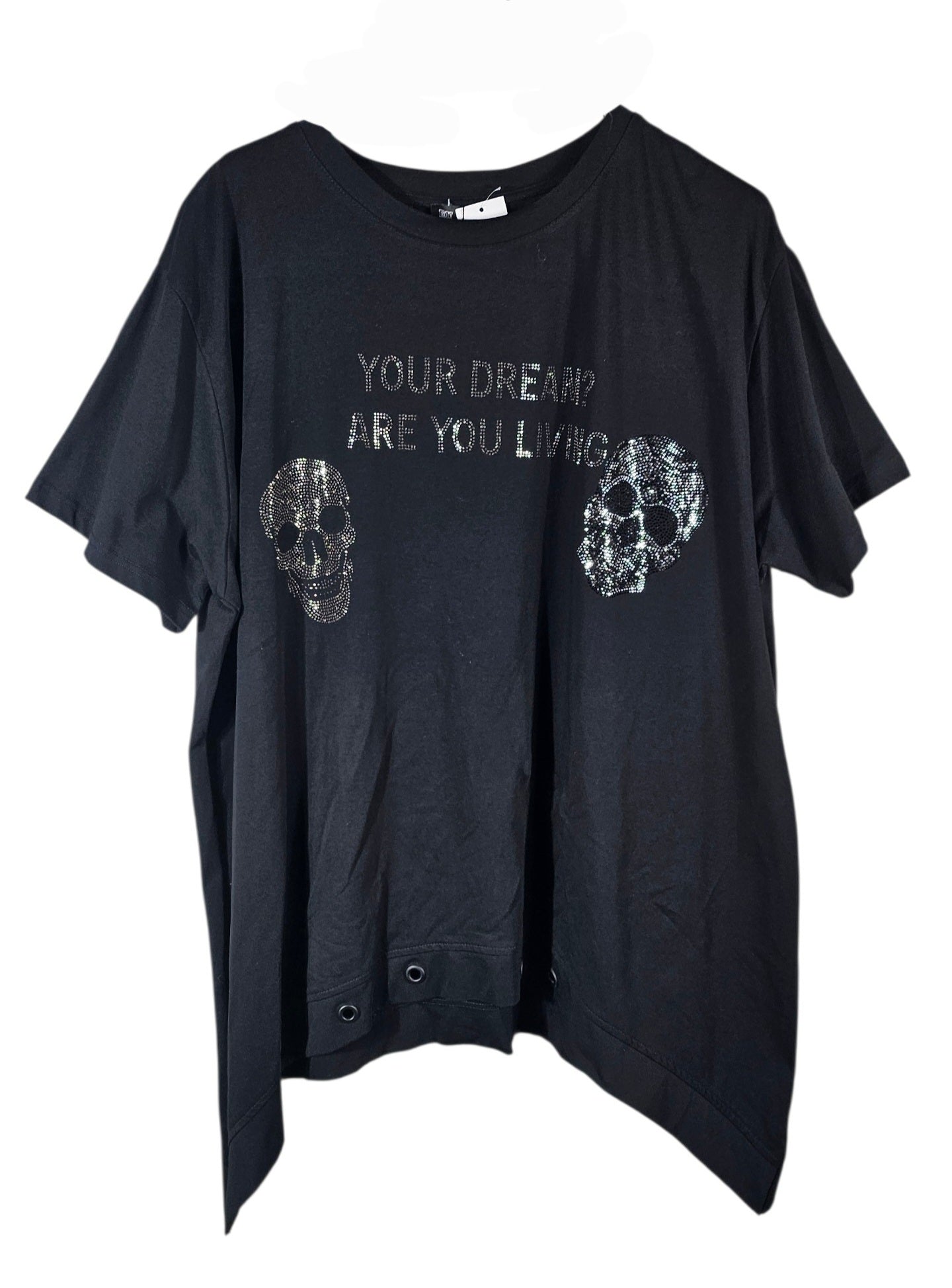 Tshirt "Dream" schwarz, Grösse L & XL (oversize geschnitten) von EU-QUEEN