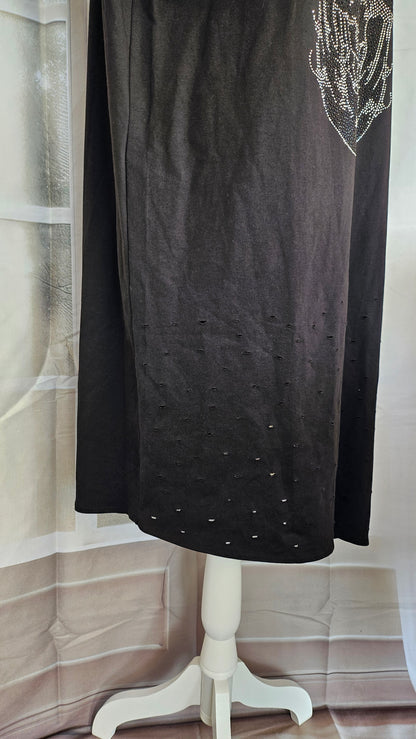 Kleid "Skull" schwarz, Grösse M, L & XL von EU-QUEEN