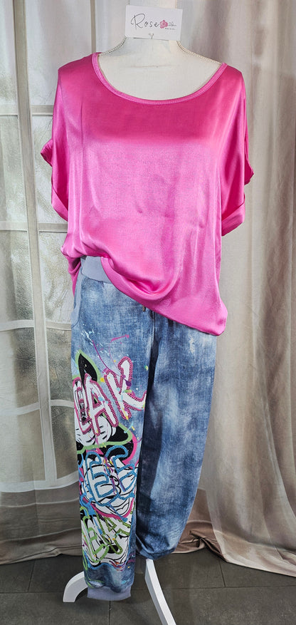 Joggpant/Trainerhose "Mickey", Gr. S/M (36 - 40) von ROSE